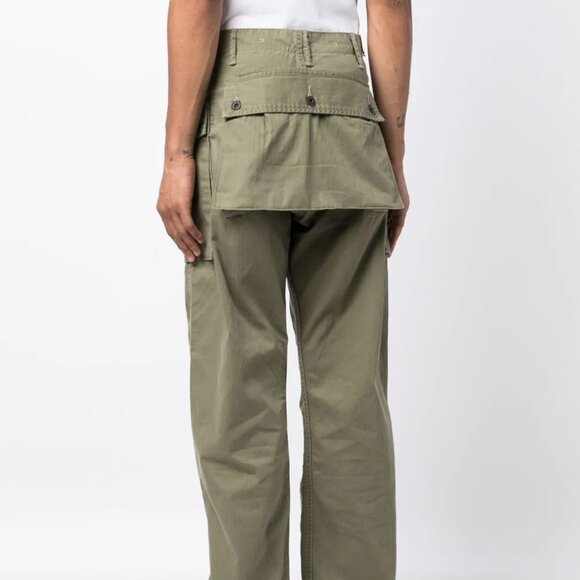 Ralph Lauren RRL Herringbone Field Cargo Trousers in Olive Size 34 x 30 - Picture 2 of 5